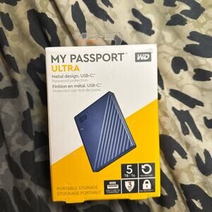 Brand  new in box 5 TB western digital passport